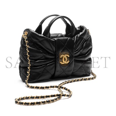 CHANEL MINI BOW BAG SHINY LAMBSKIN AS5849 (26*18*5cm)